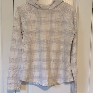 Nike dri-fit Plaid Hoodie athletic shirt top M